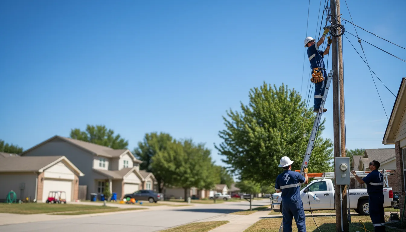 Residential electrician providing installation services in Elmdale, KS